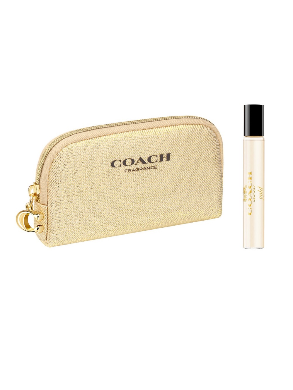 Coach Pouch with Mini Coach Gold Scent